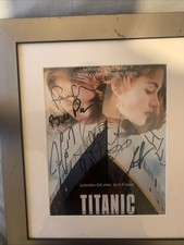 Signed Titanic Movie Poster