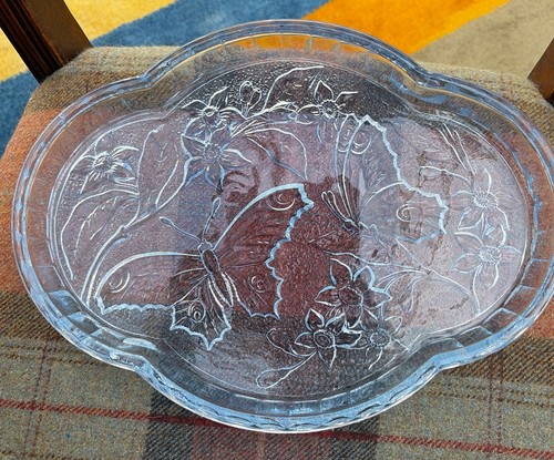 Glass dressing table tray - glass,