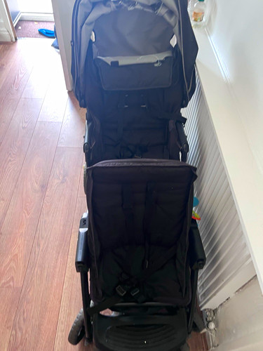 Black tandem double pushchair - black,