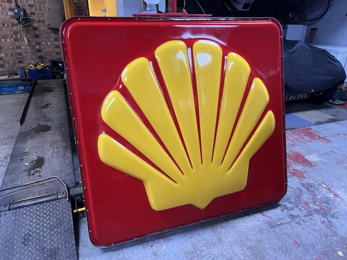 1980s shell light sign - shell,