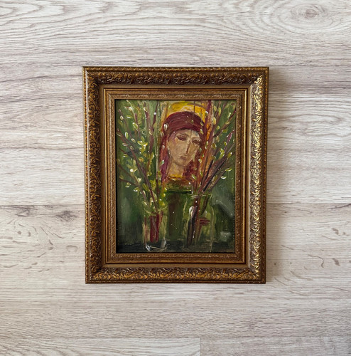 Antique oil painting original