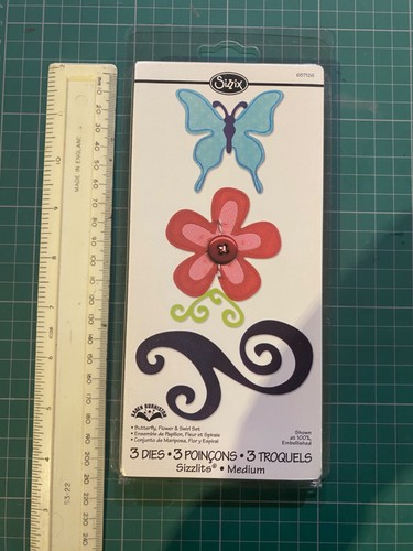 Butterfly flower and swirl - flower,