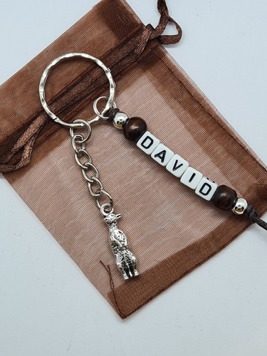 Personalised meerkat keyring - meerkat,