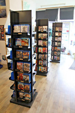 3x METAL DVD VIDEOGAME RETAIL DISPLAY STAND - 1176 TOTAL CAPACITY - 1.8M TALL