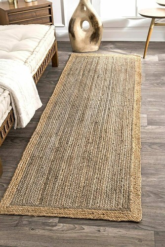 Runner rug braided jute
