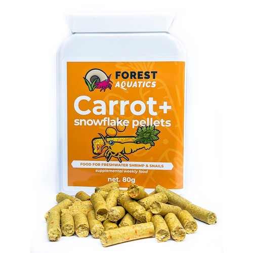Carrot snowflake shrimp food - shrimp,