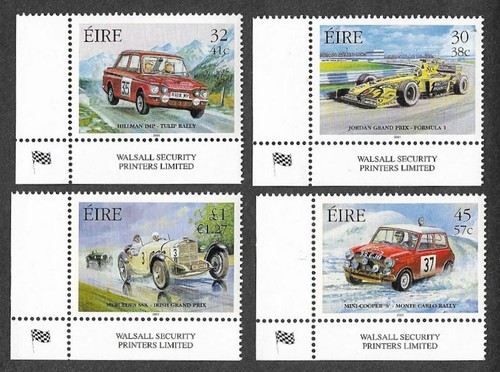 Cars irish stamps motorsport - stamps,