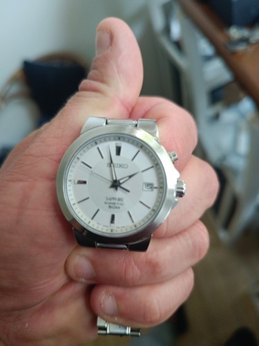 Seiko kinetic white men - white, men's