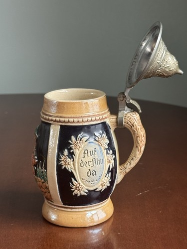 Vintage lidded beer - lidded, stein
