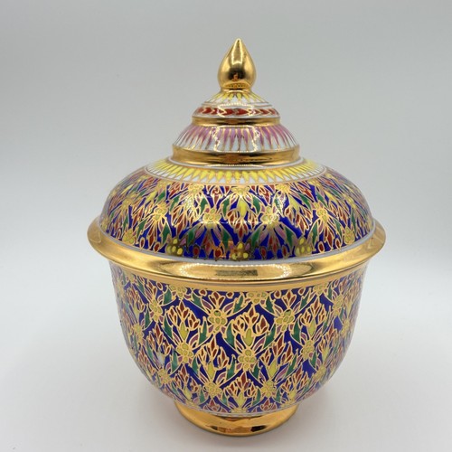 Thai benjarong porcelain bowl - benjarong,
