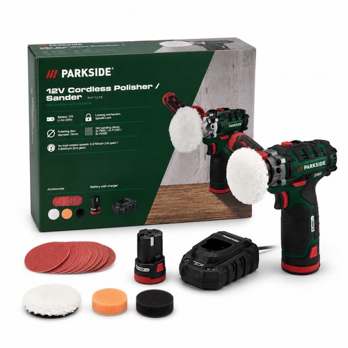 Parkside 12v cordless polisher - cordless,