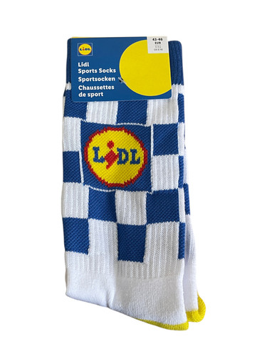 Lidl sports chequer socks - sports,
