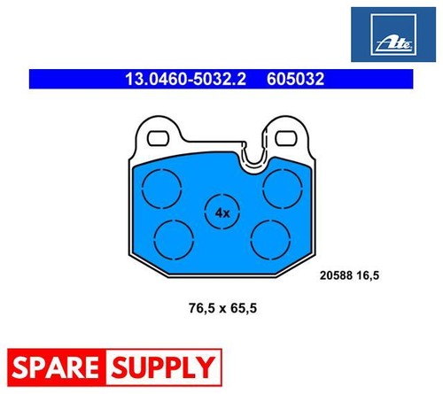 Brake pad set disc - brake, for