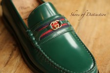 Gucci Green Leather Brass GG