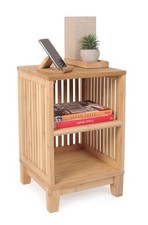 Bamboo Bedside Cabinet Storage