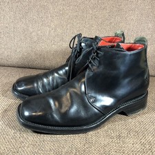 Jeffery West "Croakeriex" Men's Leather Chukka Boots - Black - Size 8 UK