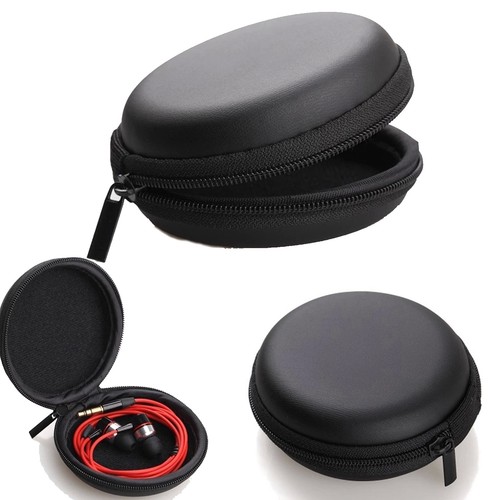 Leather ear headphones - leather,