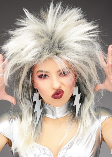 1970s glam rock blonde spiky - 1970s,
