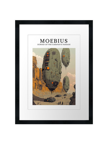 Moebius inspired framed wall - inspired,