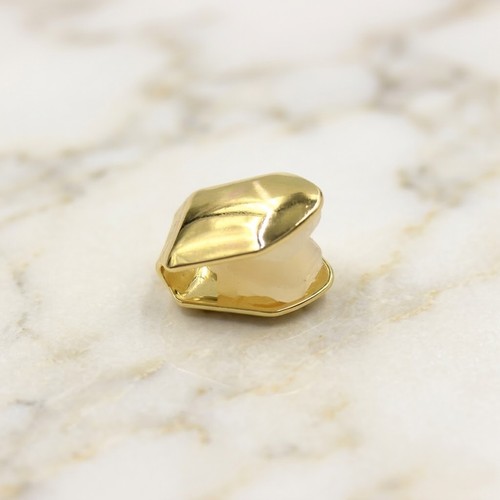 Gold plated tooth cap grillz - tooth,