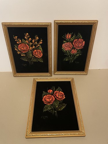 Vintage signed floral painting - vintage,
