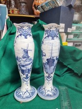 PAIR ANTIQUE DUTCH DELFT BLUE