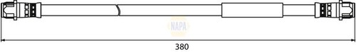 Napa brake hydraulic - hydraulic, hose