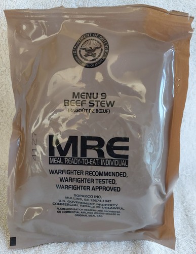 Ration pack menu - ration, 9