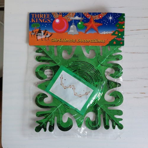 Retro christmas foil garland - retro,