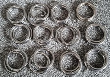 24  Heavy duty Silver Metal Curtain Rings Hanging Hooks for Curtains Rods /Pole