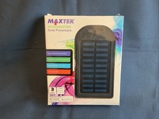 Solar Powerbank Maxtek 5000mAh Portable Charger 4 - 10 Hours Brand New Unused