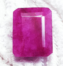 28.00 Ct Loose Gemstones Natural Red Beryl Emerald Shape Certified