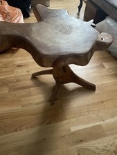 Tree Trunk Coffee Table folk wood old campaign wooden country side Farmer