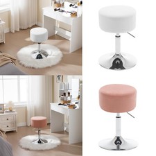 WOLTU Corduroy Padded Bar Stool Gas Lift Swivel Barstool Dressing Table Stool