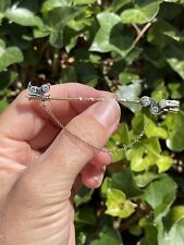 Fine Antique Victorian 9ct Jabot Pin Brooch High Quality Diamond .75ct old Rare