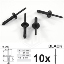 10x 5mm Hole Clips Bumper