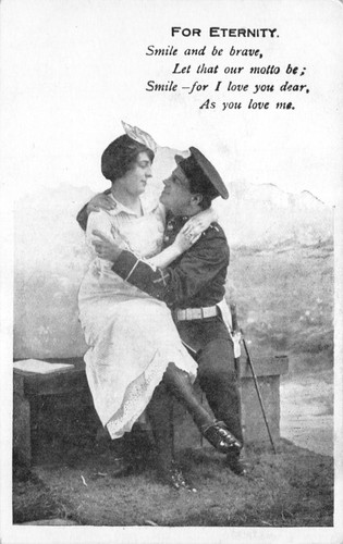 World war romatic postcard - world,