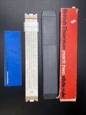 British Thornton Mart Two Slide Rule with Box and Instructions Vintage