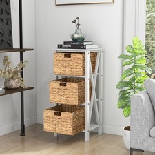 Set of 2 Nightstand X-Shaped