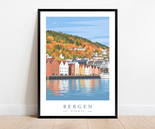 Bergen colourful wooden houses - bergen,