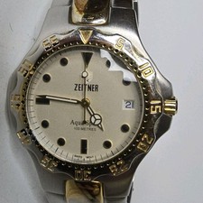 Zeitner Aquasport Quartz Watch Two Tone 39mm