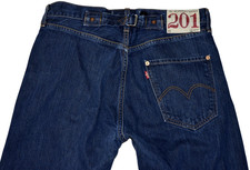 Mens LEVIS 201 cinch back JEANS 1954 size W30 L34 relax braces vintage patina