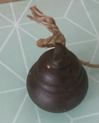Vintage small cast iron plumb - vintage,