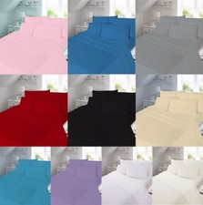 Fancy Luxury Soft Plain Bedding Cover Duvet Sets Single Double King Super King