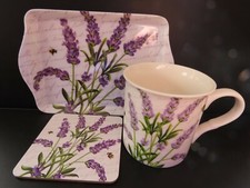 ? BEES LAVENDER RSW MUG COASTER TRAY 