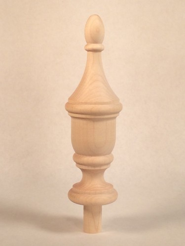 Newel post finial maple - post, wood
