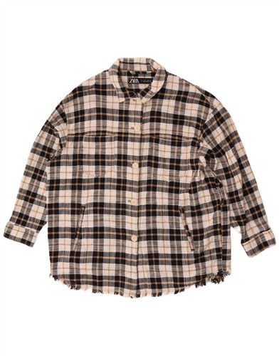 Zara womens oversized flannel - zara,