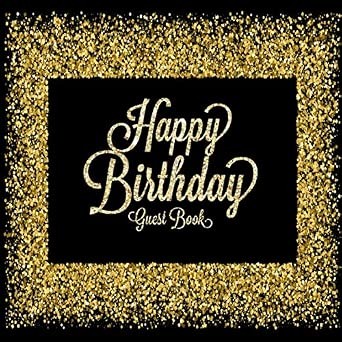 Happy birthday guest book - happy,