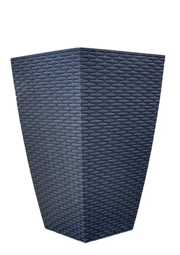 Grey tall square plant - grey,