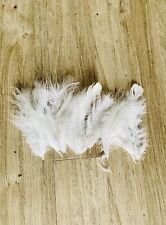 10x Ostrich Marabou Feathers White